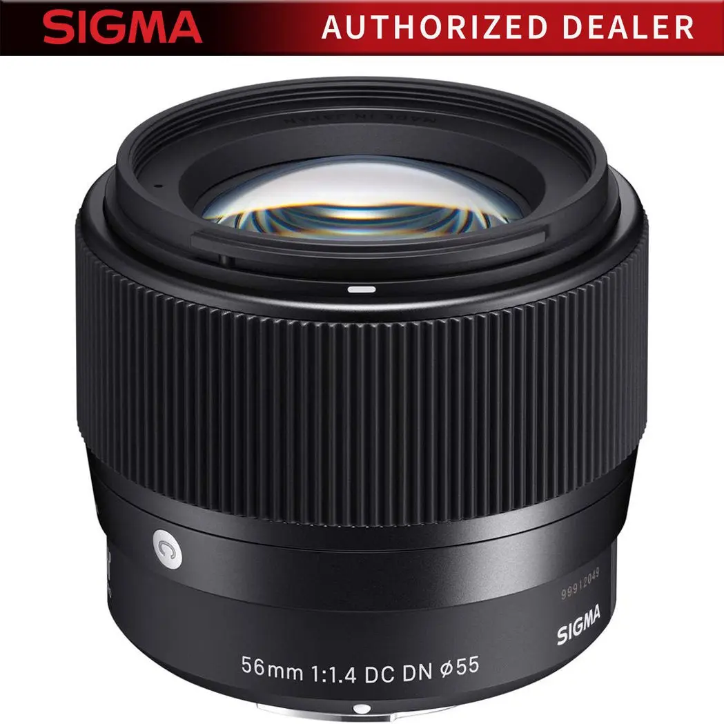 Sigma 56mm f/1.4 DC DN C Contemporary Standard Mirrorless Camera Lens for Sony E-Mount (351965) - Dustproof, Brass Bayonet, Smooth, Portable, Compact for Photographers