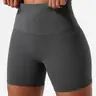 【Black Friday】Women's Plain High Waist Skinny Shorts, Sporty High-Stretch Wide Waistband Shorts, Ladies Sportswear for Indoor and Outdoor Wear
