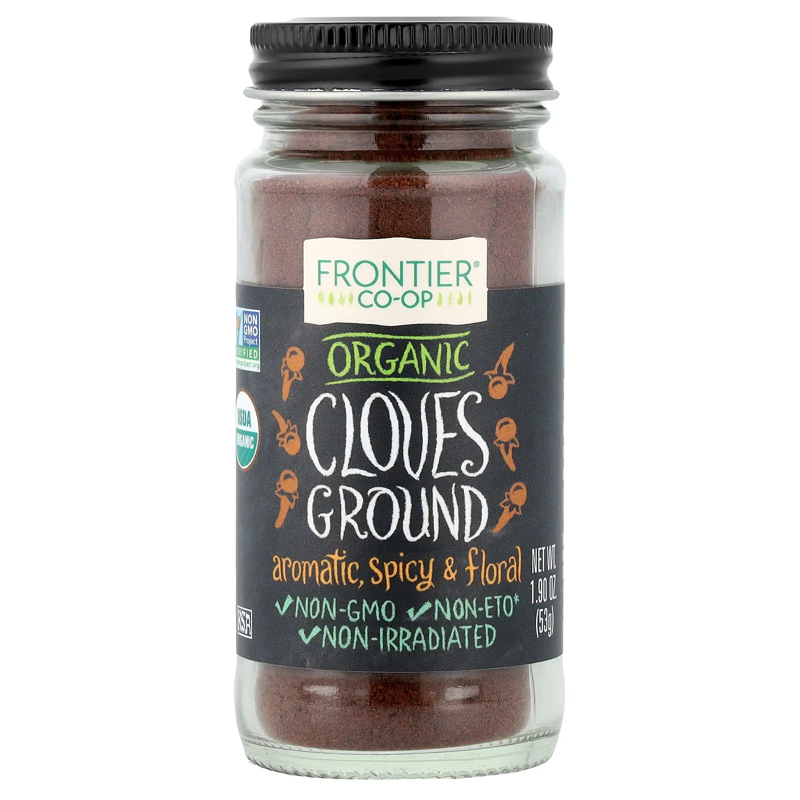 Frontier Co-op Organic Cloves, Ground, 1.9 oz (53 g)
