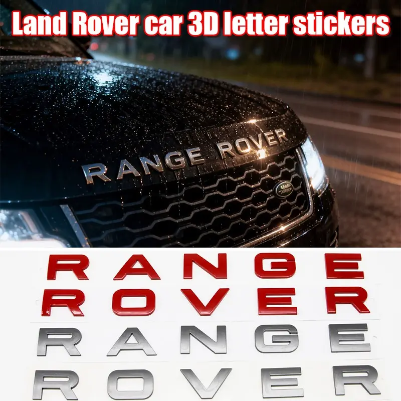 Range Rover Letter Kit Range Rover Custom Letter Emblem, Personalized Car Hood Decal Sticker ...