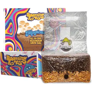 | The Magical 5lb All-in-One Mushroom Grow Bag | Mushroom Grow Kit | Harvest Your own Happiness | Discover The Magic of Growing Mushrooms - 5lb Grow Bag Mushroom Starter Kit