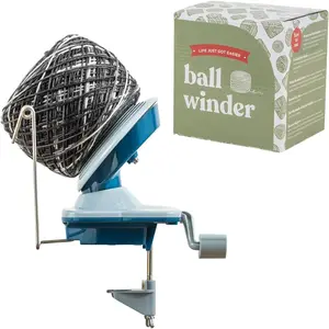 Yarn Ball Winder for ting and Crocheting (Blue)
