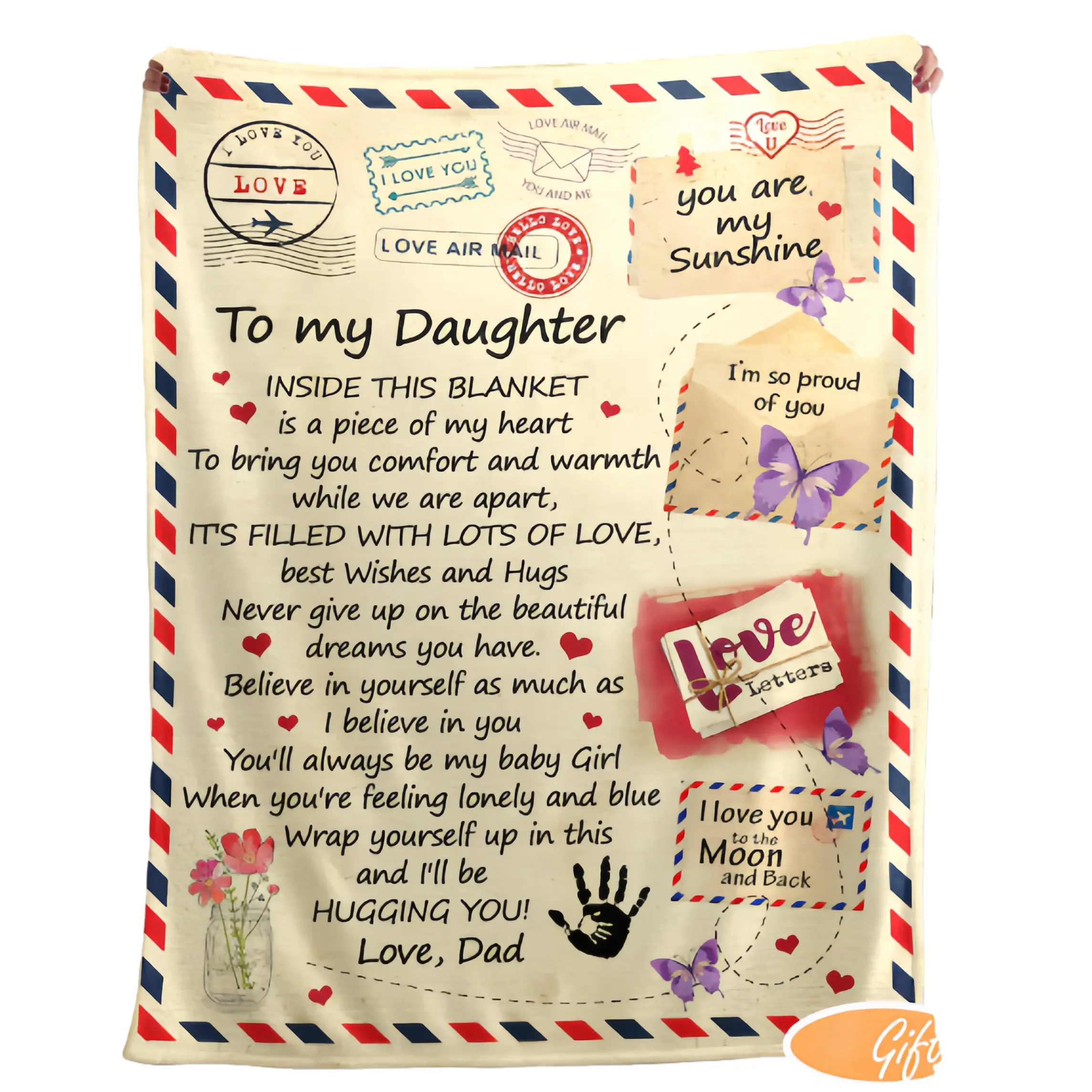 Dad to daughter-Letter Style 2