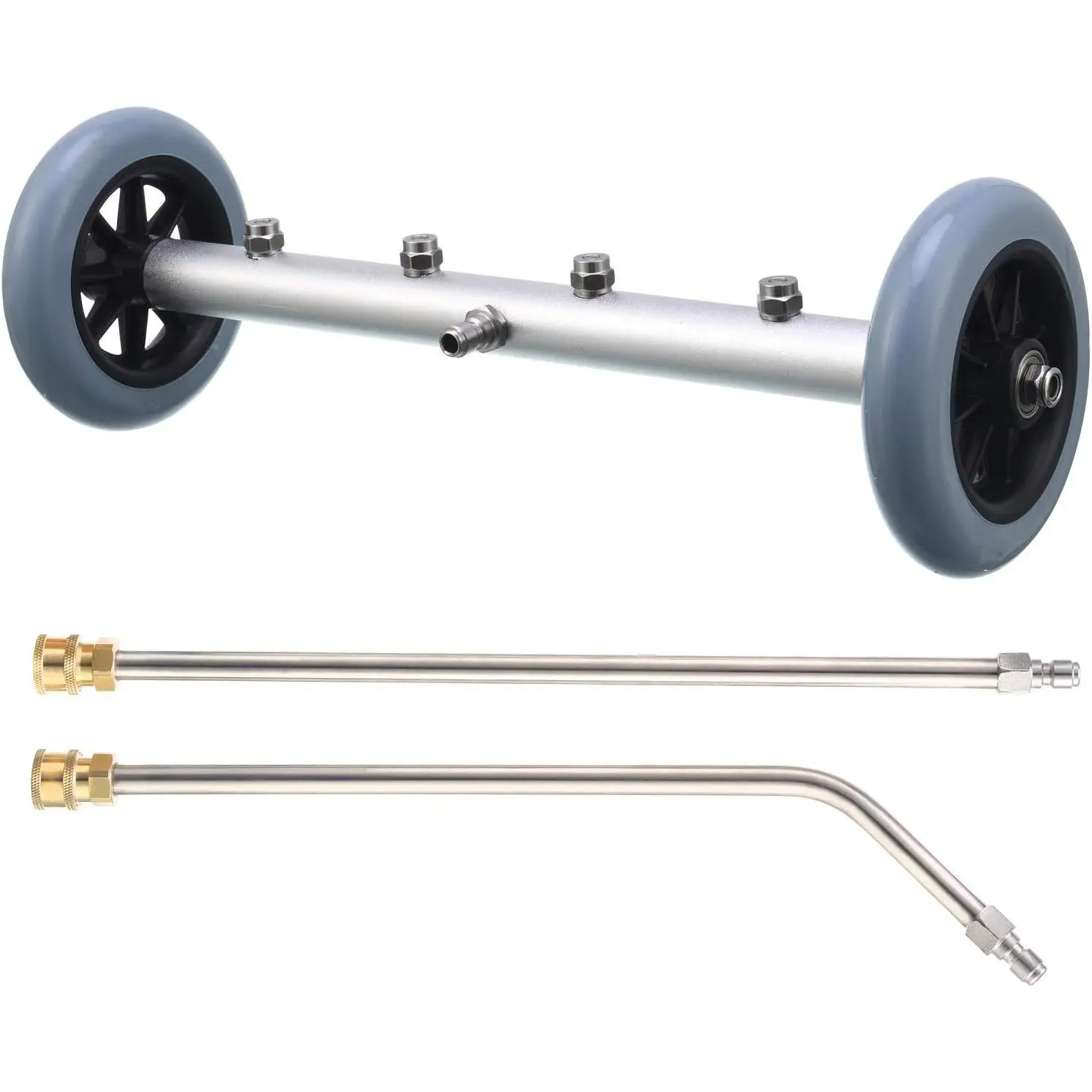 Pressure Washer Undercarriage Cleaner, 16 Inch Undercarriage Washer, Pressure Washer Under Car Cleaner with Straight Extension Wand, 4000 PSI