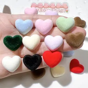 10Pcs Corduroy Heart Patches | Vintage Padded Applique for DIY Hats, Clothes & Leggings