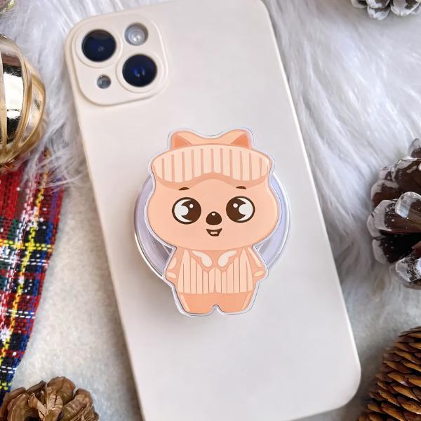 K-Pop Universe Phone Grip, Aesthetic Skzooo Pop Socket, Idol Gift for Fans & Teen, Korean Style Kindle Holder, Gift For Music Fan