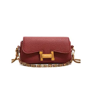 Women's Fashion Chain Strap Crossbody Bag,Casual Solid Color Shoulder Bag for Daily Used,Trendy Versatile High-quality Daily CommutingBag