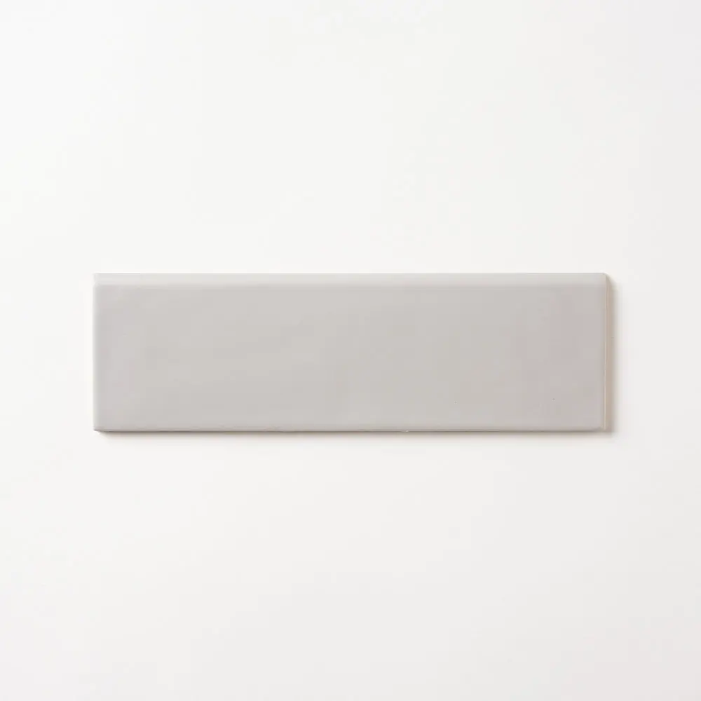 San Fran Gray 3x10 Bullnose Ceramic Tile Glossy
