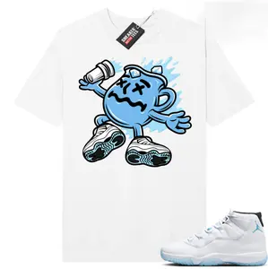 Jordan 11 Legend Blue Sneaker Match Tees Shirt White Kool Kicks, Legend Blue 11s Outfit, Graphic Tees, Womenswear Top T-Shirt
