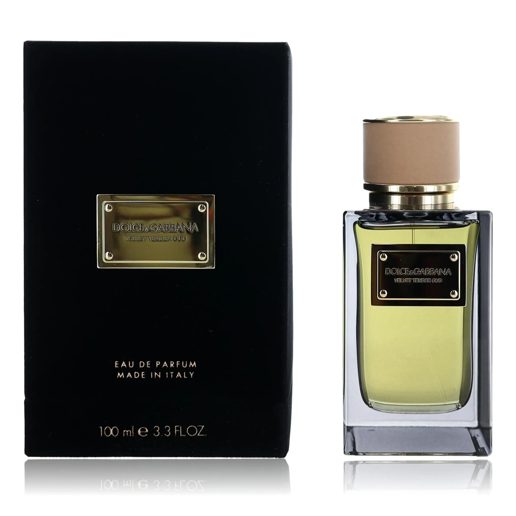 Dolce & Gabbana Velvet Tender Oud Unisex EDP Spray - 3.3 oz (3.3 fl oz), Agarwood, Sweet Almond Scent, Rose, Woody & Earthy Notes