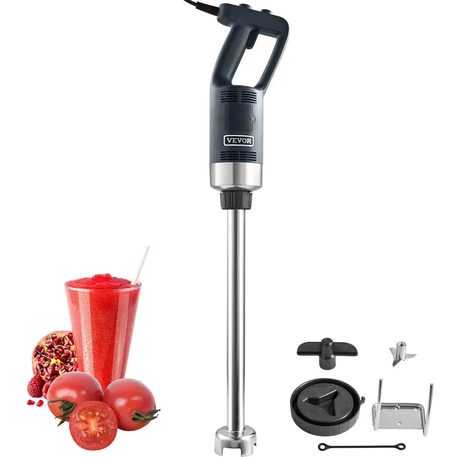 【Summerfinds】VEVOR Commercial Immersion Blender,  750W 20" Heavy Duty Hand Mixer, Variable Speed Kitchen Stick Mixer with 304 Stainless Steel Blade, Multi-Purpose Portable Mixer for Soup, Smoothie, Puree, Baby Food