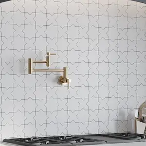 White 5x5 Matte Cross Ceramic Tile (27 pack, 5.37 sq ft/case)