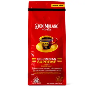 Don Molano Coffee "COLOMBIAN SUPREME" 454g Medium Roast Whole Bean
