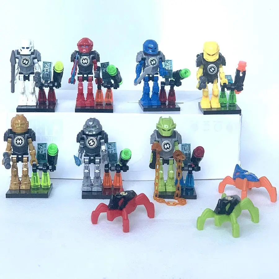 Hero Movie Series Dinosaur Team Building Blocks Yellow Green Soliders Red Warrior Mighty Morphin Action Figures Toys Kids Gifts