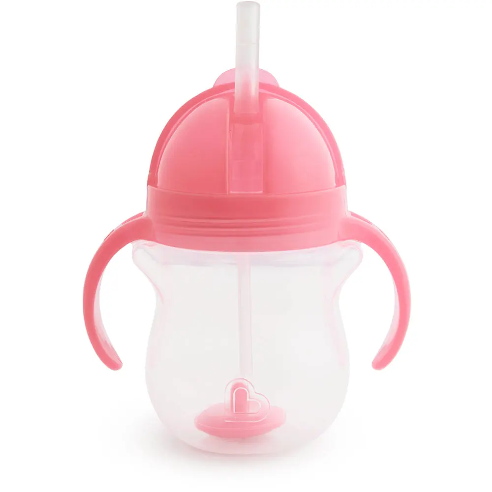 Munchkin Any Angle Weighted Straw Trainer Sippy Cup, 7oz, featuring Click Lock Munchkin Any Angle Weighted Straw Trainer Sippy Cup, 7oz, featuring Click Lock