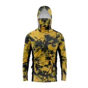 Unisex Sunscreen Fishing Hoodie – Sun-Protection Rash Guard with Face and Neck Coverage, Cycling/Hiking Jacket Shirt, Outdoor UV Protection Clothing for Men and Women