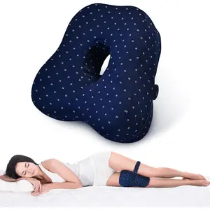 Pillow for Side Sleepers,  Pillow, Alignment Pillow for Side Sleepers,Memory   Cushion, Comfortable Sleeping Support, Alignment Pillow for // (Blue)