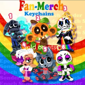 Toon Keychains | Gourdy, Dyle, Soulvester, Eclipse, Brusha, Ribecca