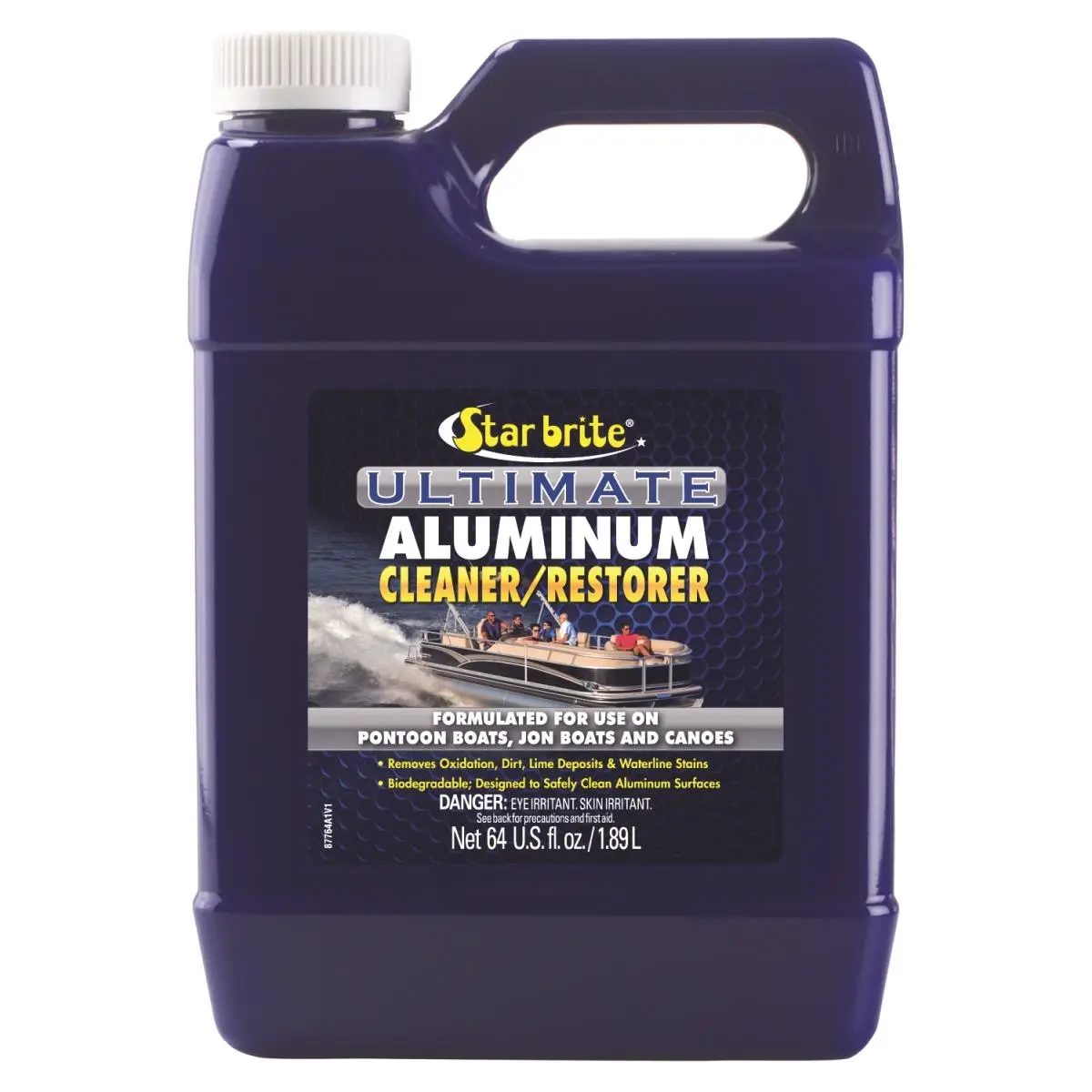 Overtime Ultimate Aluminum Cleaning Solution, 1 gal - Boat Maintenance Stain Remover and Restorer for Pontoons, Jon Boats & Canoes, Canoe Cleaner, Pontoon Boat Cleaner