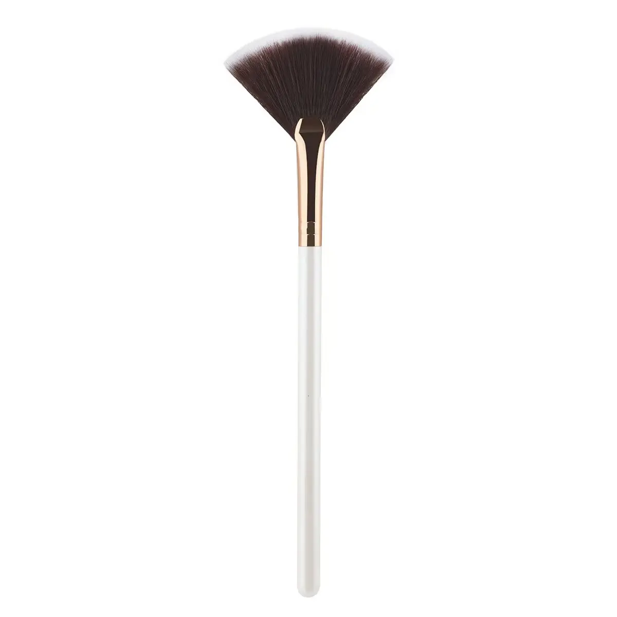 Ultra-Soft Fan Brush for Setting Powder, Highlighter Brush, Smooth Application, No Streaks, Ideal for Makeup Artists & Enthusiasts, Soft Makeup Brushes