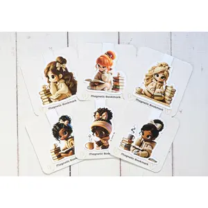 Coffee & Book Magnetic Bookmarks – Choose Your Own Set of 3