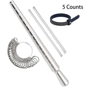 Ring Sizer Measuring Tool, Ring Mandrel Finger Sizer US 1-13 with Half Size, Ring Size Gauge Measurement Tool for Measuring The Size of Jewelry