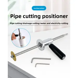 PVC Pipe Inside Cutter with Diamond Grit Wheel & Handle, 7" Adjustable Depth (1.5" to 8"), 1/4" Hex Shank for Impact Drivers & Drills Automotive Terminal Removal Tool Kit eva foam boat metal stake office decor radiator pressure electric food dryer