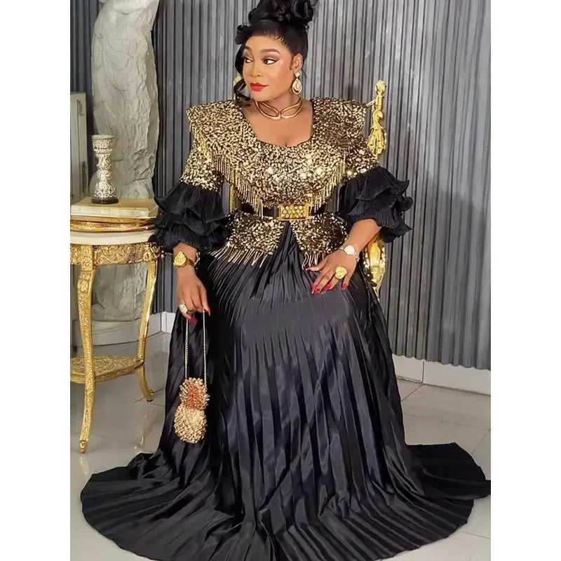 Plus Size Women's Dress African Party Long Dresses for Women 2025 New  Dashiki Ankara Sequin Evening Gowns Turkey Outfits Robe Africa Clothing -  TikTok Shop