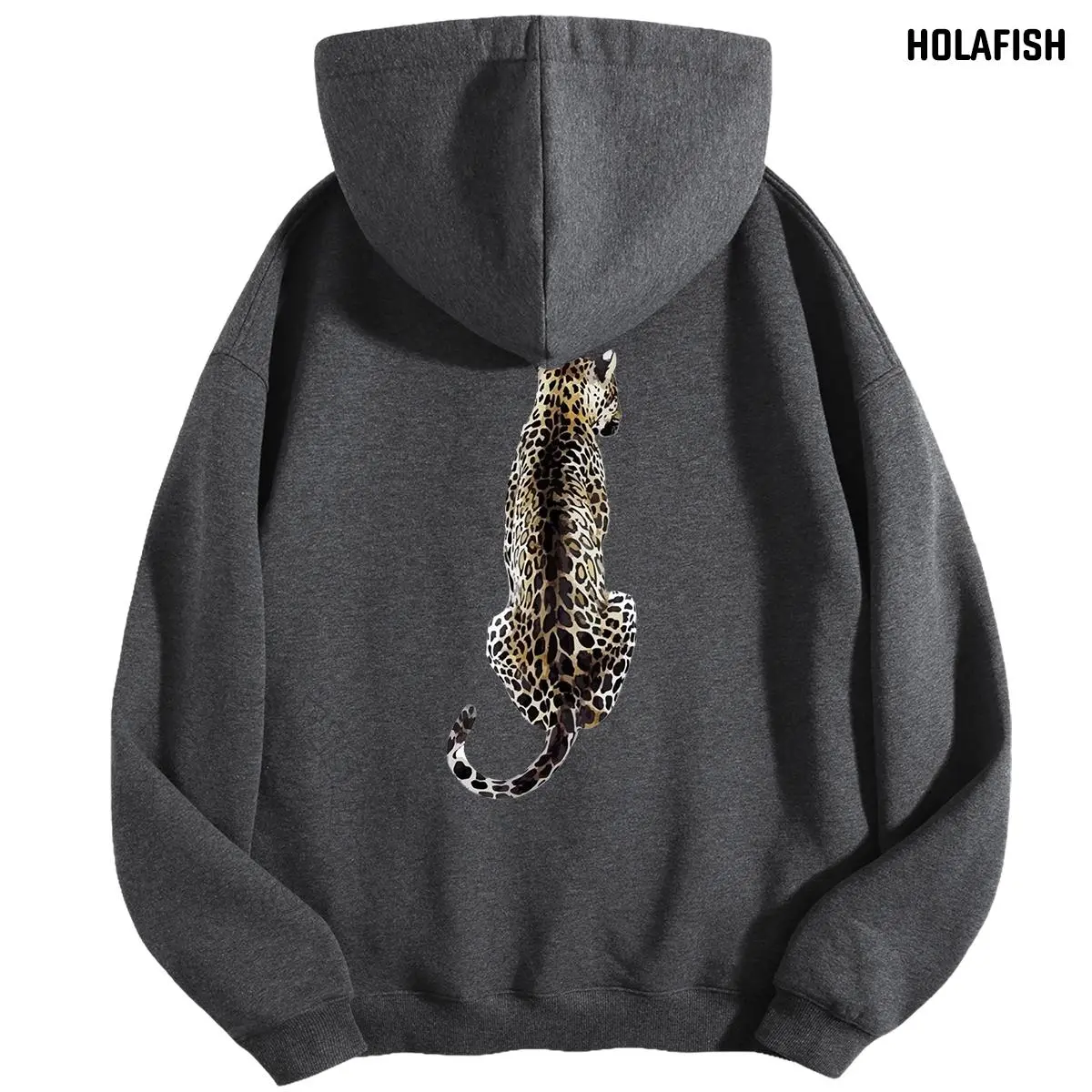 Hoodie with leopards print on the inside - TikTok Shop