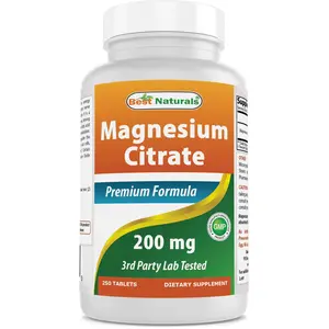 Best Naturals Magnesium Citrate 400 mg 250 tablets Supplement Healthcare