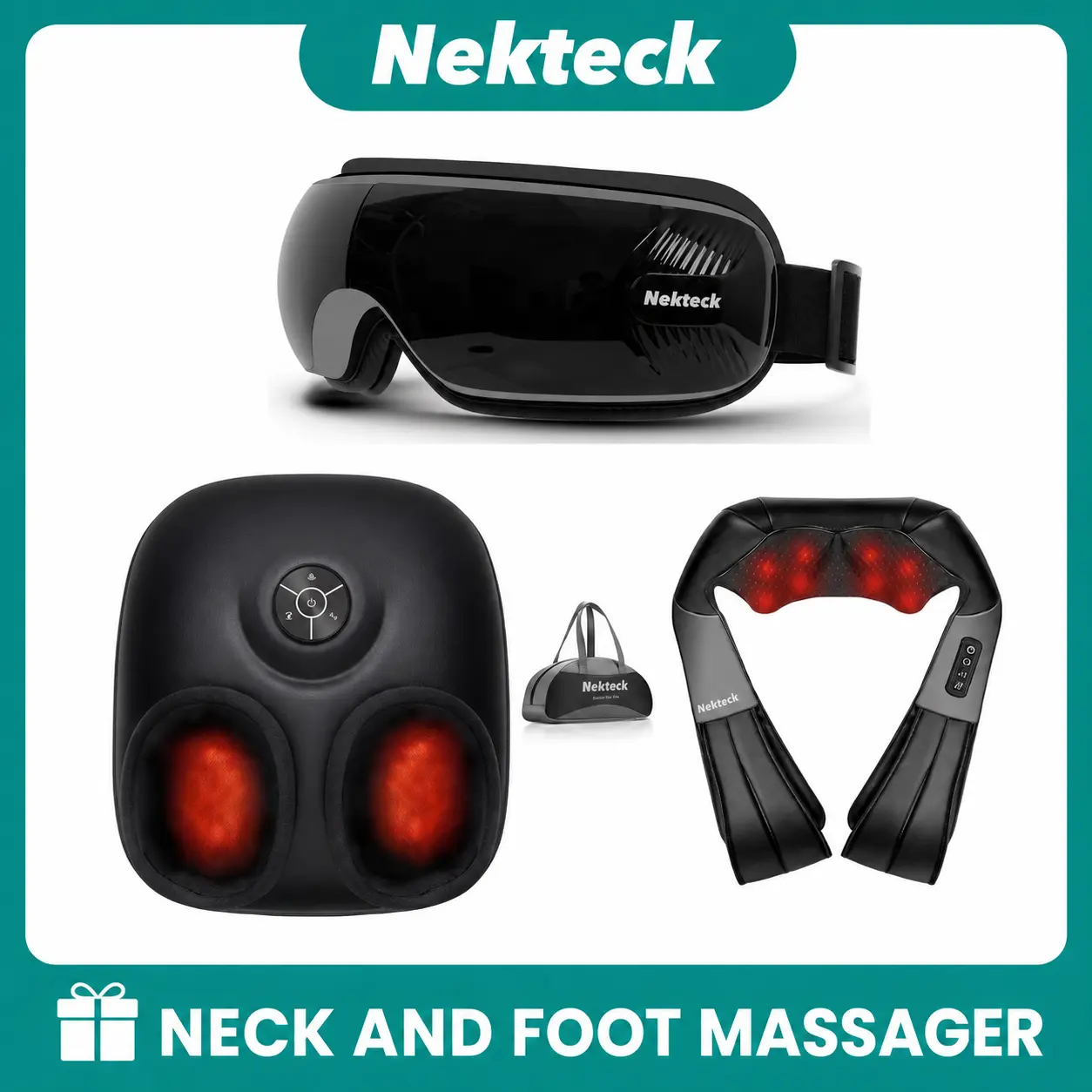 Neck & Eye & Foot Massager Set