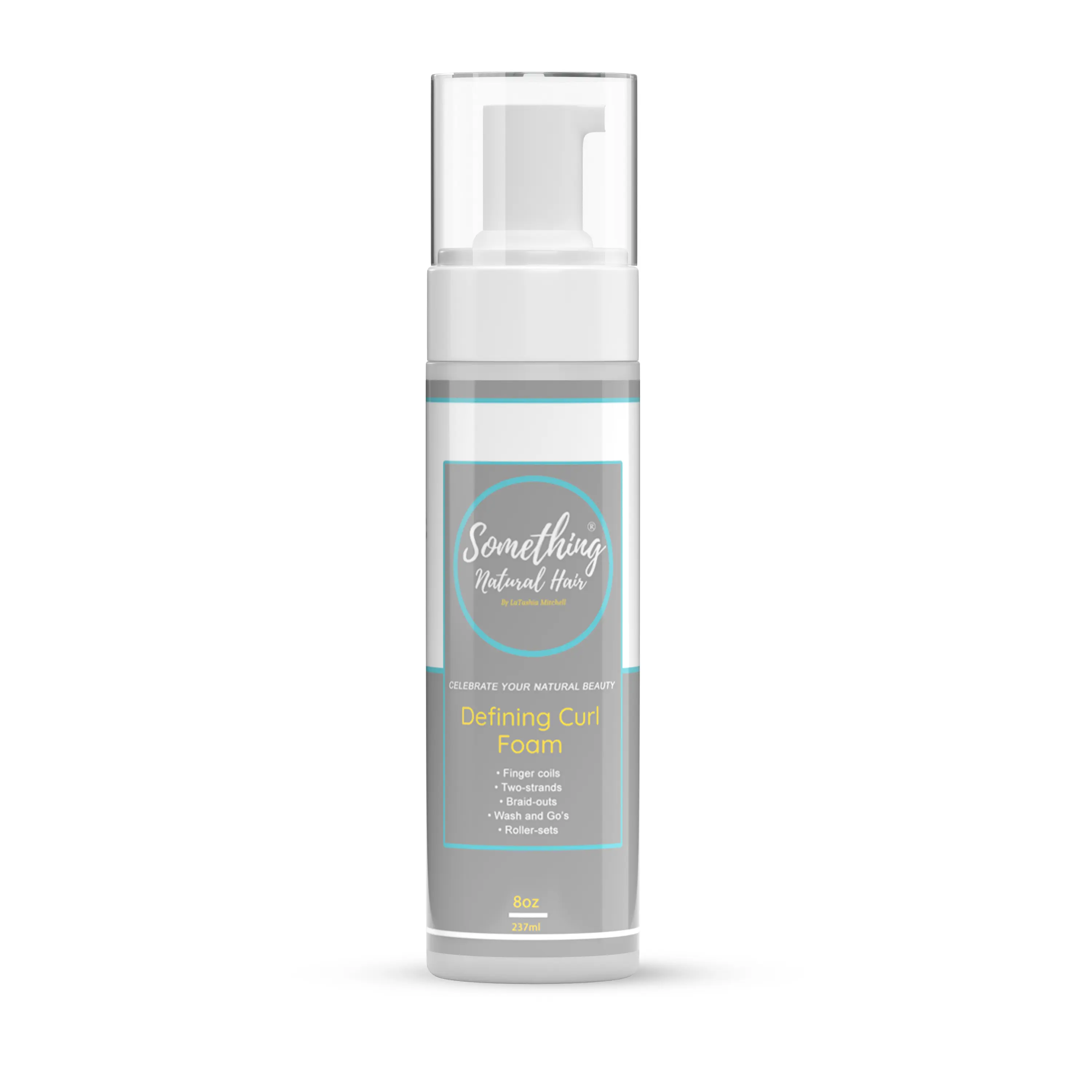 Something Natural Hair- Defining Curl Foam, Lightweight Moisture-Rich for High Shine Soft Hold Long-Lasting Definition on Curly Coily Wavy Relaxed Loc'd & Blended Hair