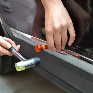 Rubber Hammer Flat Pen DIY Car Dent Repair Kit Durable Removal Tool Set Car Repair Tools Flexible Damage Fix Easy Use Ice Hail Injury Restoration Car Dent Remover