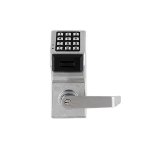 Trilogy Networx PDL6200-26D Electronic Keyless Entry Digital Cylindrical Prox Alarm Lock Lever Set, with Door Position Switch, Satin Chrome Finish, Electronic Door Lock, Keyless Entry Lock