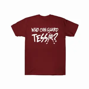 Who Can Guard Tessa Minimal Handwritten Style Graphic Tee Basketball Streetwear Fans Casual Summer Outfit Gift 1OF