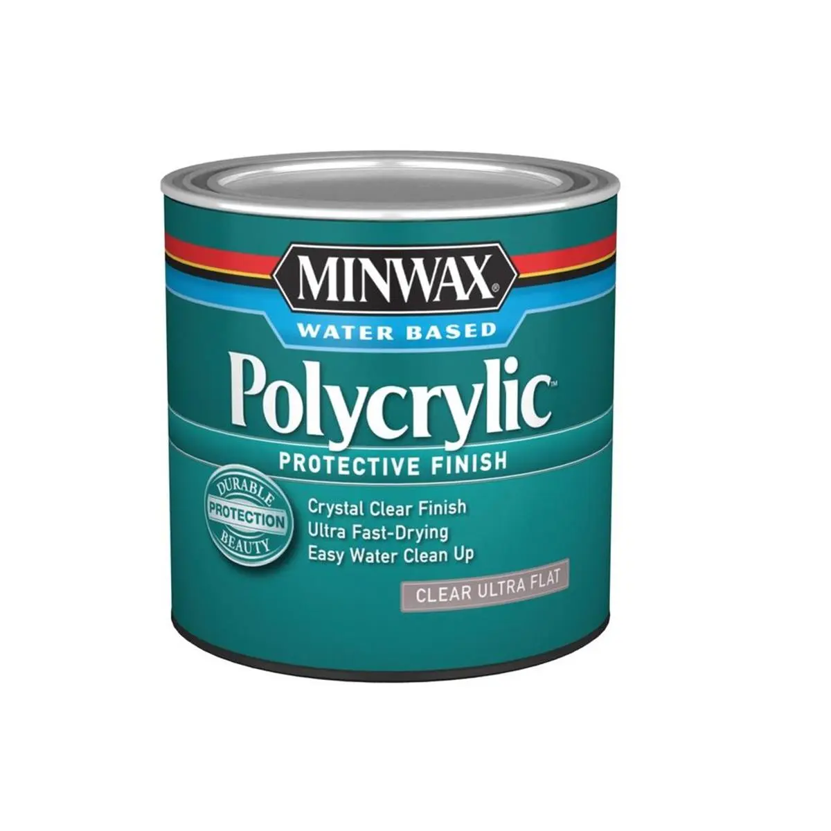 Minwax 270595 0.5 in. Pint Poly Flat Finish, Furniture, Cabinets, Interior