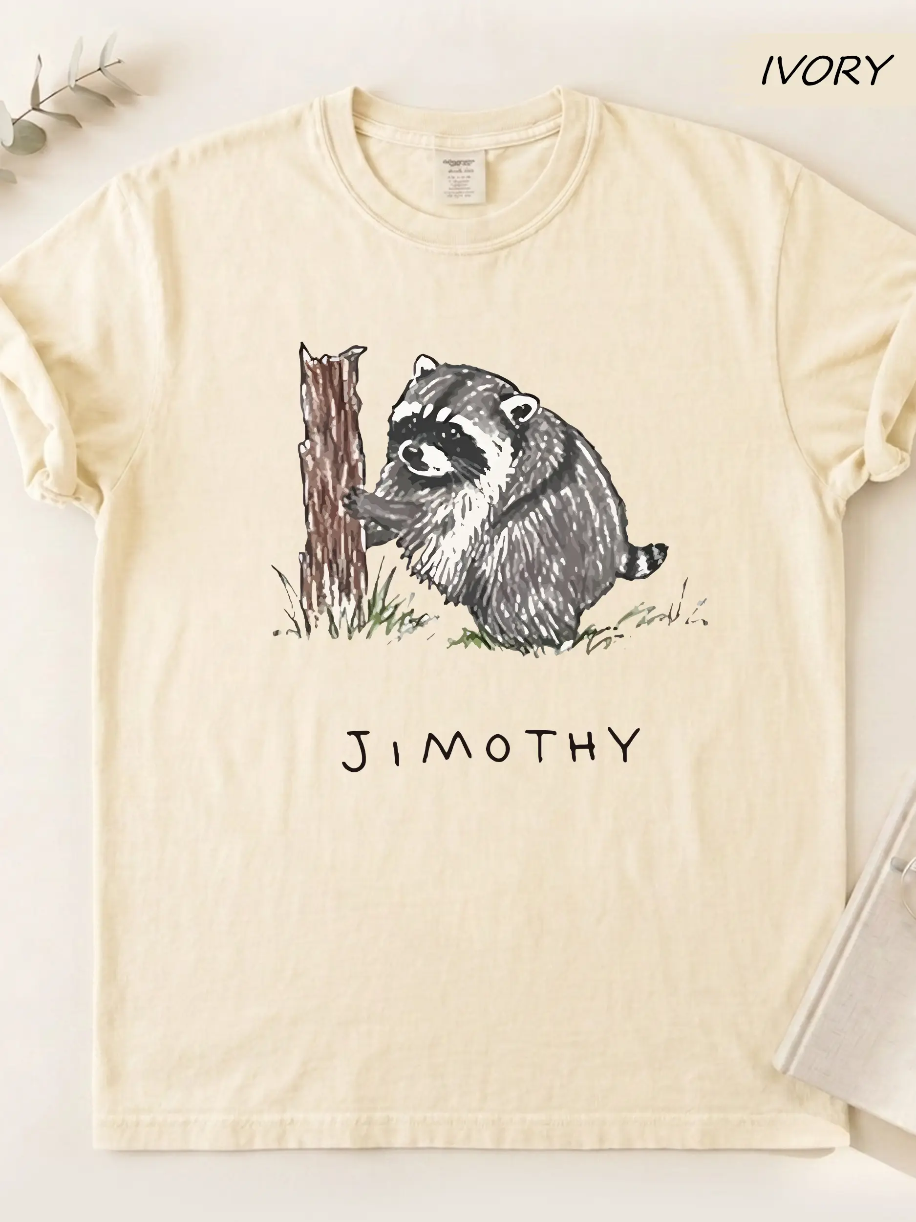 Comfort Colors Vintage Trendy Jimothy Raccoon Viral Funny Meme Animal Humor Shirt