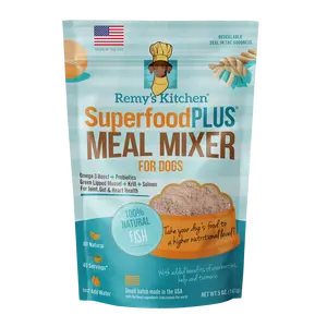 Remy's Kitchen SuperfoodPLUS Meal Mixer for Dogs 5oz Trout & Salmon Topper with Omega-3 Fatty Acids for Skin Coat Joint Health