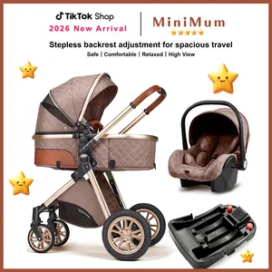 Comfort Multi-Functional Baby Stroller with 4-in-1 All-Purpose Design, Breathable Sun & Rain Protection Canopy, Multi-Angle Adjustable Seat, One-Click Folding & Storage, Perfect for Travel, Shopping & Outdoor Activities