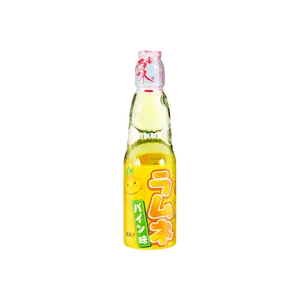 HATAKOSEN Ramune Soda - Pineapple Flavor, Japanese Marble Soda Drink, 200ml Bottle