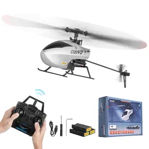 【FathersDayGift】VEVOR RC Helicopter, 2.4GHz Single Propeller Remote Control Helicopter with Gyro, 4-Channel RC Airplane for Beginner,  39 Min Flight Time, One-Key Takeoff/Landing, Toys for Kids Ages 8 and up