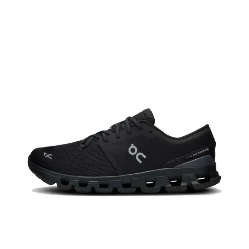 Men's All-Black Lightweight Athletic Running Sneakers, Breathable Mesh Upper, Hollow Cushion Design, Non-Slip Rubber Sole for Outdoor Jogging, Fitness (Sports Collectibles Accessory)