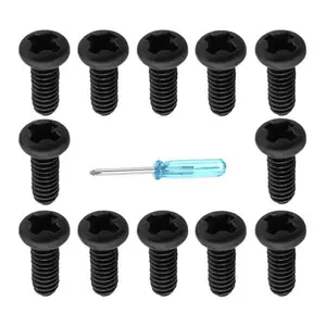 Universal M2 x 5mm Stainless Steel Key Fob Replacement Screws (12PCS) – Compatible with Honda Remote Key Repair Part 35116-SDA-A11 Since 2003, Durable Black Precision Fasteners