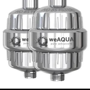 weAQUA NO BS Shower Filter Family Pack Model Q-SF-500 2 Filters Pure Sensations Water Filtration System