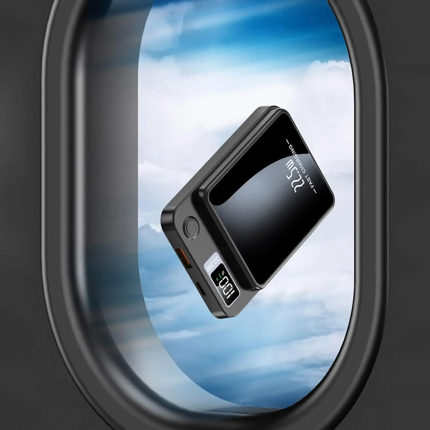 Magnetic Wireless Power Bank 10000mAh, Magnetic Wireless Charging for iPhone 14/15/13/12 series, 22.5W Portable Charger 20W PD USB-C Battery Pack with