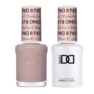 DND 878 PICNIC FOR 2 Gel and Lacquer Duo nail care nail art sheer color