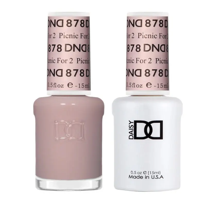 DND 878 PICNIC FOR 2 Gel and Lacquer Duo nail care nail art sheer color