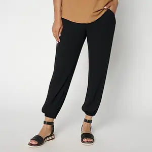 MarlaWynne WynneLayers Chiffon Overlay Knit Jogger