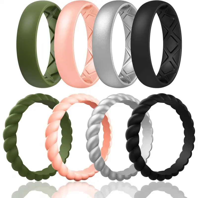 SETE2-Olive Green, Light Rose Gold, Metallic Silve