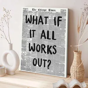 Wooden Frame Canvas Poster, Modern Art Design Wall Decor, High-Quality Waterproof Painting, Ideal for Living Room & Bedroom Decoration